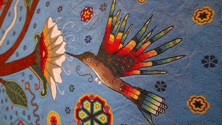 Détail de la peinture hucihol