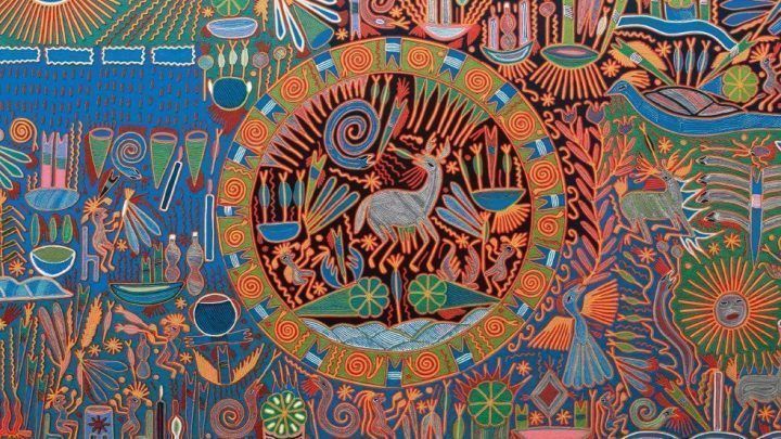Peinture d'art huichol
