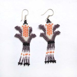 Brincos Huichol de microchaquira | Huichol