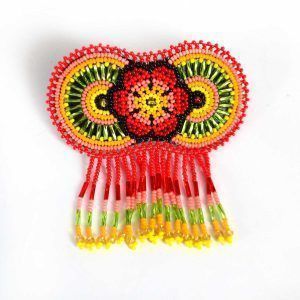 Huichol hair brooch