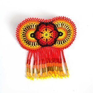 Broche de cheveux Huichol