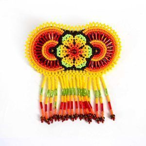 Broche de cheveux Huichol