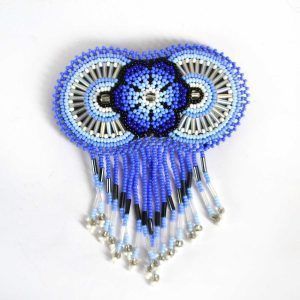 Broche de cheveux Huichol