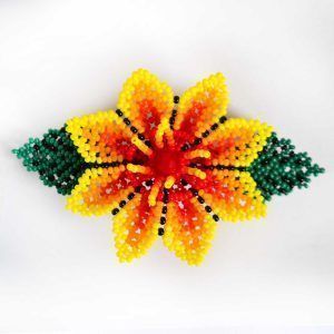 Broche de cheveux Huichol