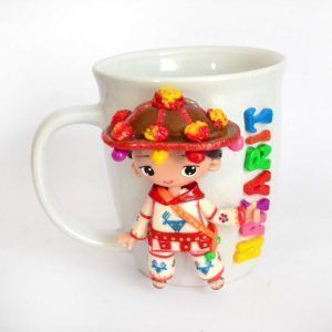 Mug en forme de figure Huichol