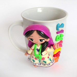 Mug en forme de figure Huichol