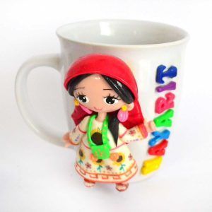 Mug en forme de figure Huichol