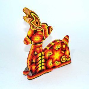 Cerf couché : Huichol Art