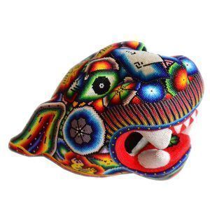 Cabeza de jaguar | Arte Huichol