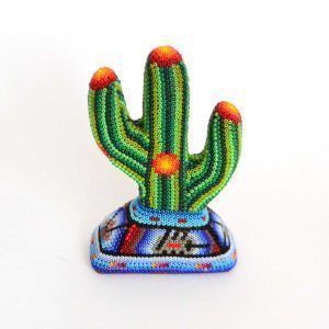 Cactus : Huichol Art : Microchaquira