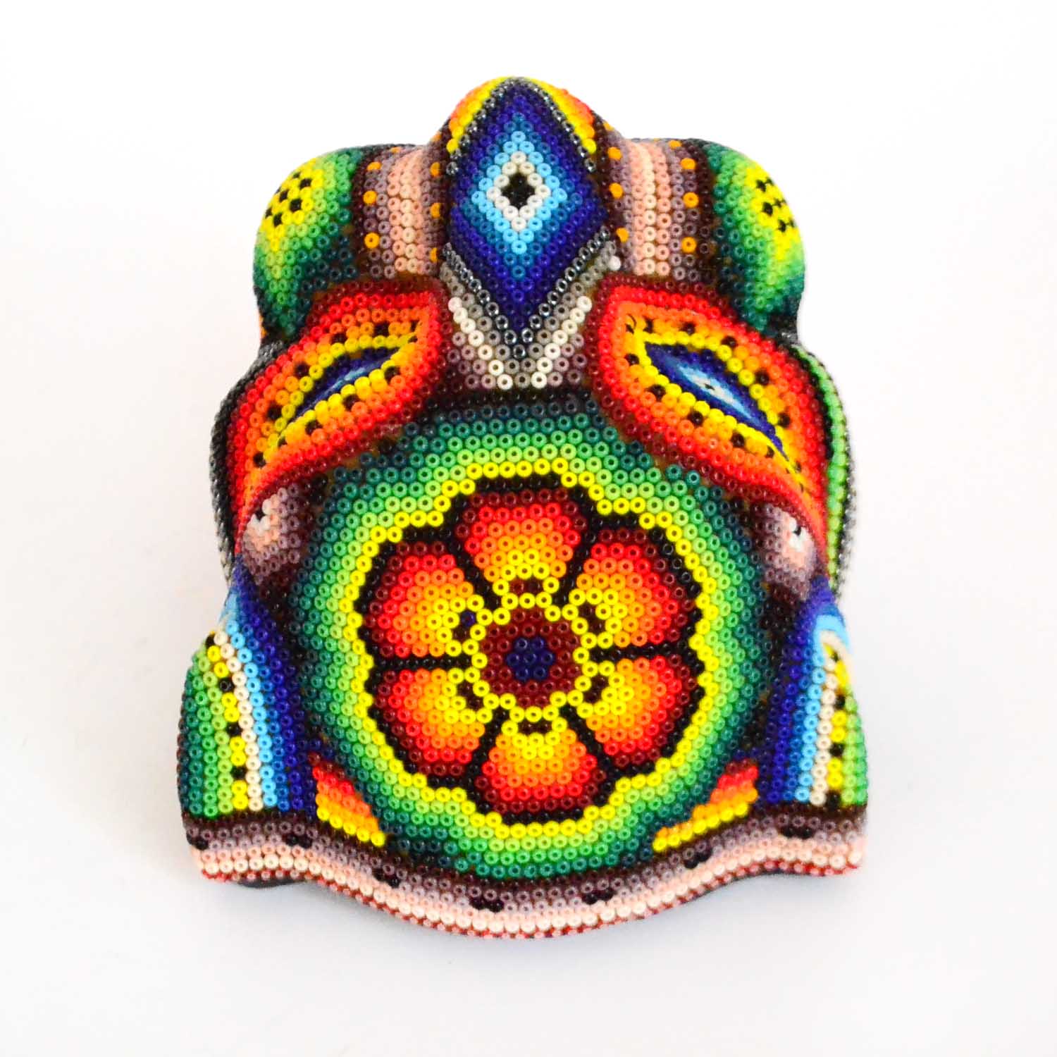 Cabeza de jaguar | Arte Huichol - Image 2
