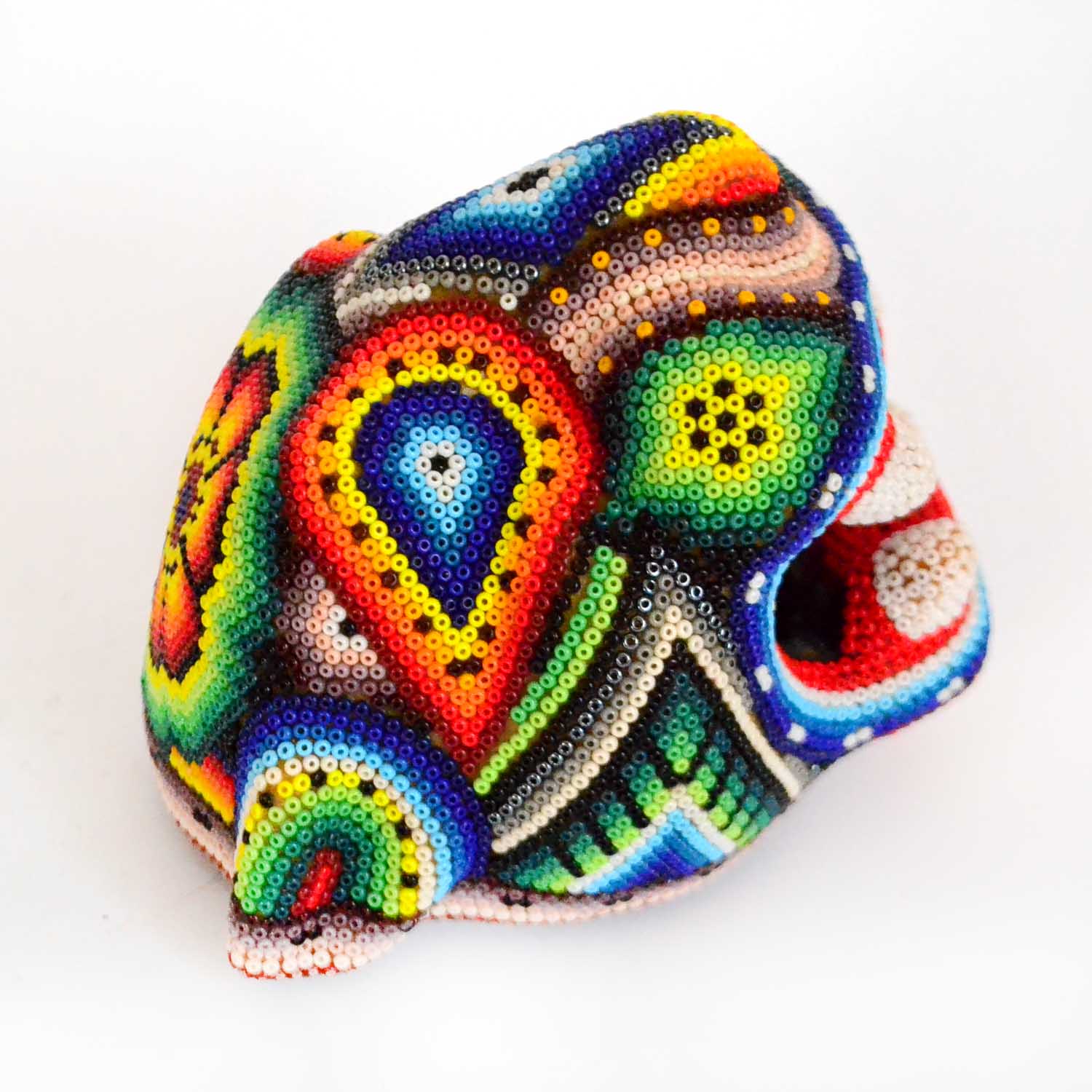 Cabeza de jaguar | Arte Huichol - Image 3