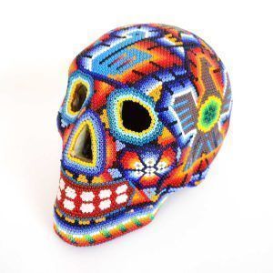 Schädel : Huichol-Kunst