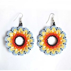 Boucles d'oreilles Chaquira | Huichol