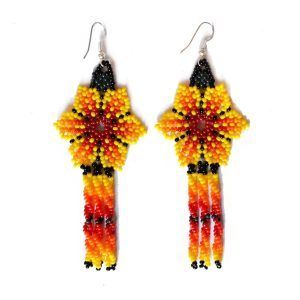 Boucles d'oreilles Chaquira | Huichol
