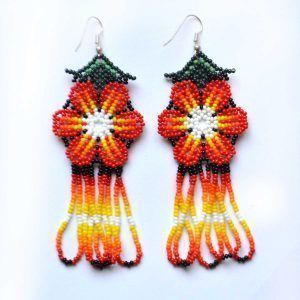 Boucles d'oreilles Chaquira | Huichol