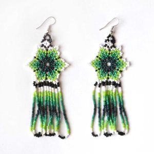 Boucles d'oreilles Chaquira | Huichol