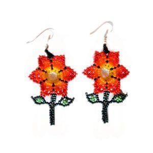 Boucles d'oreilles Chaquira | Huichol