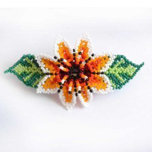 Broche de cheveux Huichol