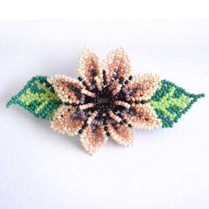 Broche de cheveux Huichol
