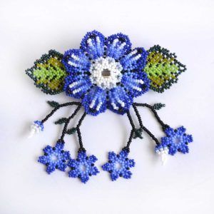 Broche de cheveux Huichol