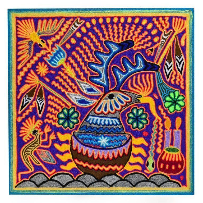 Stamen board 40 cms - Artesanía Huichol - Tienda de Arte Huichol