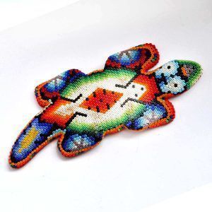 Iguane : Art Huichol