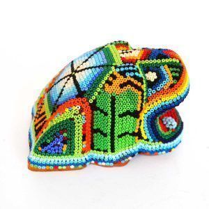 Tête de jaguar : Huichol Art