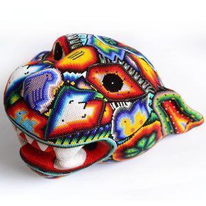 Tête de jaguar : Huichol Art