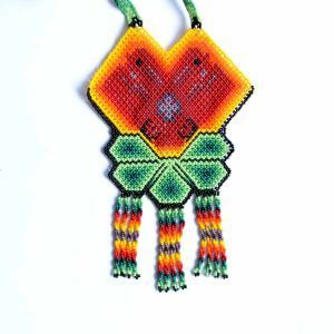 Plastron Chaquira : Huichol