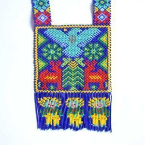 Plastron Chaquira : Huichol