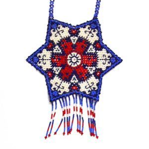 Plastron Chaquira : Huichol