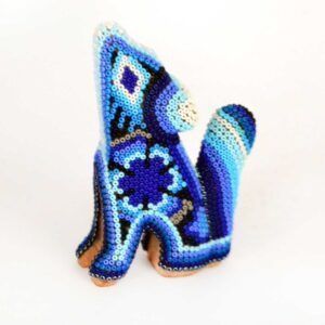 Loup d'art huichol