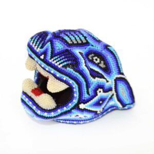 Tête de jaguar Huichol