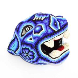Tête de jaguar Huichol