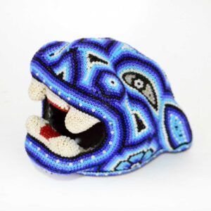 Tête de jaguar Huichol