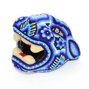 Tête de jaguar Huichol