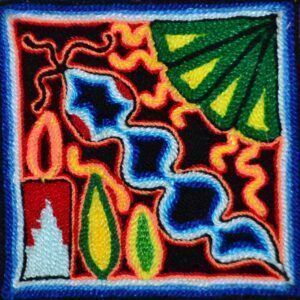 Tabla de estambre Huichol