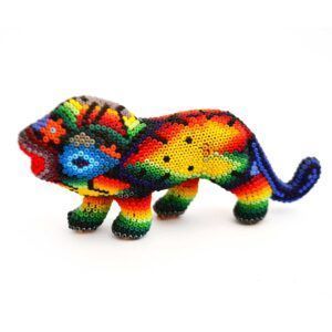 Lion doublé de chaquira