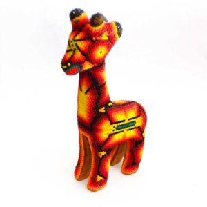 Girafe d'art huichol
