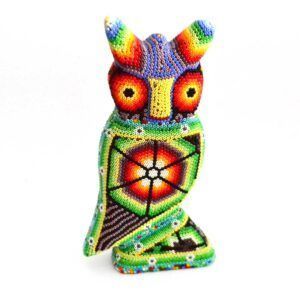 Hibou de l'art Huichol