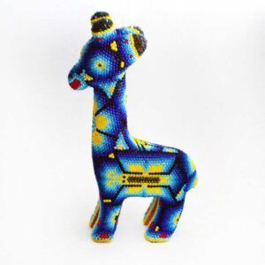 Girafe d'art huichol