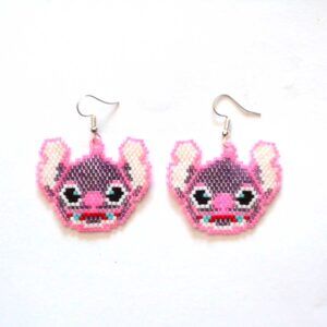 Boucles d'oreilles Huichol microchaquira