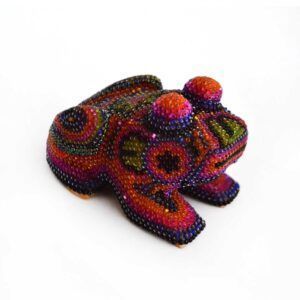 Grenouille d'art Huichol
