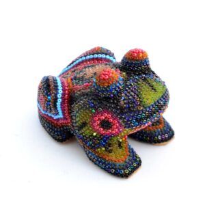 Grenouille d'art Huichol