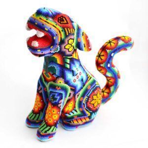 Jaguar de arte huichol