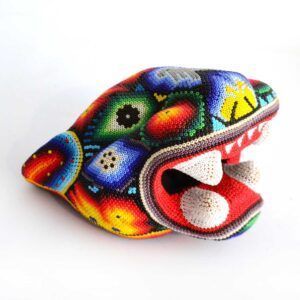 Tête de jaguar Huichol