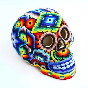 Crâne d'art huichol